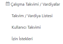 Kullanıcı Takvimi Görseli