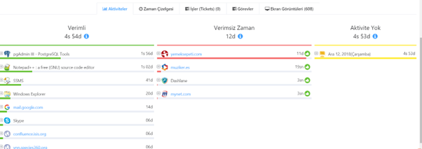 Kullanıcı Panel Görünümü