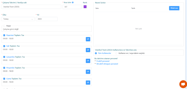 Yeni Çalışma Takvimi Düzenleme Nasıl Yapılır Görseli