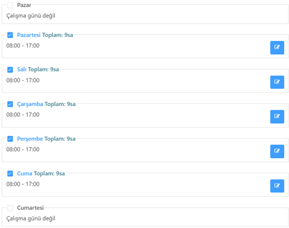 Yeni Çalışma Takvimi Ekleme Nasıl Yapılır